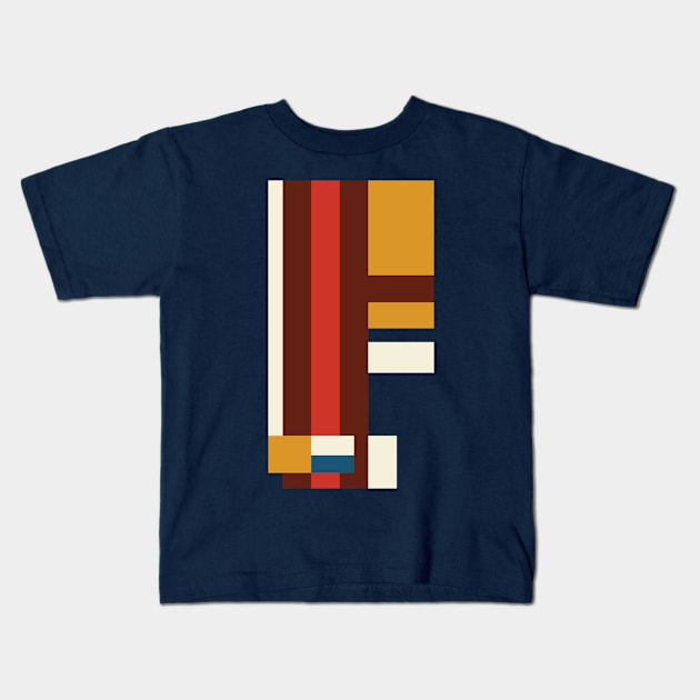 Modernist Stripes Kids T-Shirt by modernistdesign